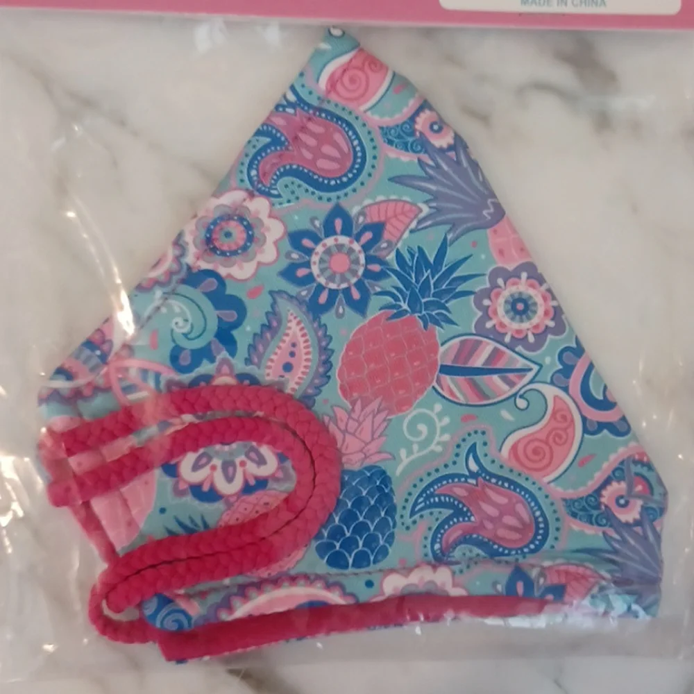 Simply Southern face mask pineapple and floral print simply soft mask new w/ tag